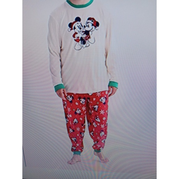 Disney Other - Disney's Mickey Mouse Big & Tall Pajama Top & Bottoms Set Jammies Family 3XLT